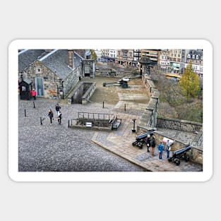 Near the One o'clock gun within the walls of Edinburgh Castle Sticker